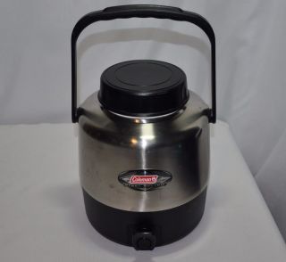 Coleman 1.3 Gallon STAINLESS STEEL BELTED WATER JUG Cooler Kitchen 
