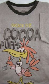 Cuckoo for Cocoa Puffs Cereal Tee Shirt General Mills Short Slv S/M/L 