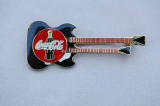 Coca Cola Gibson Double Neck Guitar Pin