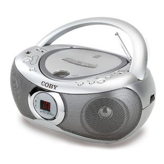 Coby CX CD236 Portable Classic Boombox CD Player LCD AM/FM Dual 