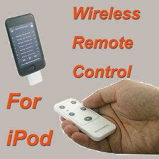 Wireless Media Remote Control For iPod Nano Touch Classic iPhone White