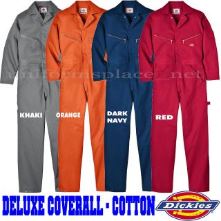   COVERALL LONG SLEEVE Cotton S M L XL 2XL 3XL 4XL NAVY RED GRAY OR