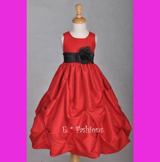 red flower girl dresses in Wedding & Formal Occasion