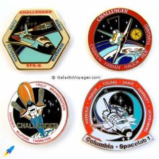 NASA Space Shuttle 1983 Mission Pin Collection