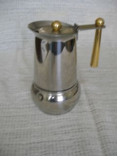 COFFEE PERCOLATOR MADE IN ITALY 18 10 INOX gb