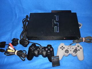   Black Console (NTSC   SCPH 39001) + hdd network connector lot