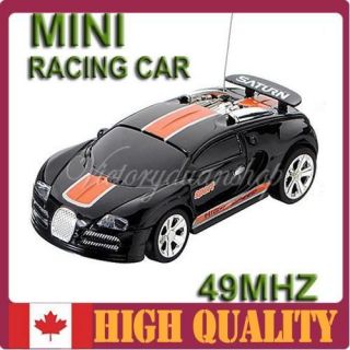 Coke Can Mini Racer RC Remote Control Car Rechargeable Micro Racing 