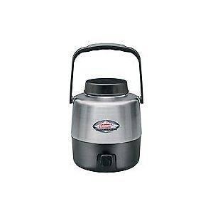 Coleman 1.3 Gallon Stainless Steel Belted Water Jug Camping Tailgate 