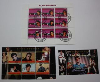   PRESLEY 3 different sheets   16 VERY RARE & COLLECTIBLE stamps CHEAP