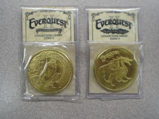   II Set of 2 Collectors Series Coins EQ2 Everquest 2 Coins #2 & #3