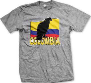 Colombia Colombian Flag Bandera Condor Soccer Futbol World Cup New Men 