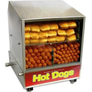 Hot Dog Steamer & Bun Warmer, Benchmark Dog Pound Hotdog / Sauage 