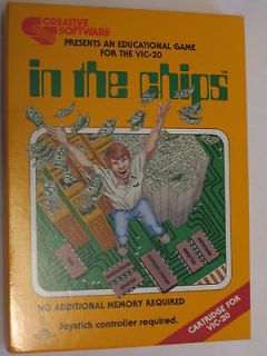 In The Chips ~ Commodore VIC 20 ~ Brand New In Box ~ Vintage 