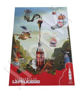 COKE Coca Cola 125 Years   COLOMBIA  New  PROMOTIONAL POSTER 
