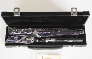 New Color 16 closed hole Purple flute +E Key +case
