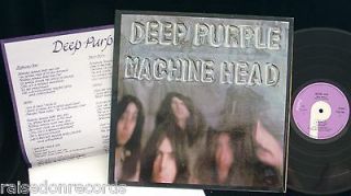 DEEP PURPLE, Machine Head UK A1U stamper EXCELLENT LP Smoke on the 