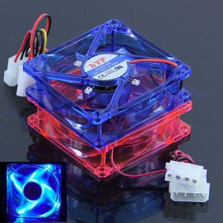   25mm 4 Pins Cooling CPU Heatsink Fans 4 LED Light for Computer PC Case