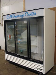 NICE USED CONDITION HEAVY DUTY COMMERCIAL TRUE 3 GLASS DOORS DELI 
