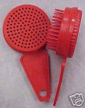 Brand New Red Self Cleaning Brush Cat Dog Horse Clean Hair puppy 