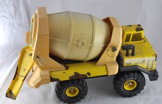 Vintage Tonka Giant Turbo Diesel Cement Mixer Yellow Functional 