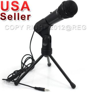   SPEECH VOCAL MICROPHONE MIC WITH STAND MOUNT FOR PC COMPUTER NEW