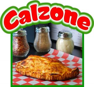 Calzone Decal 14 Concession Italian Restaurant Food Truck Mobile Menu