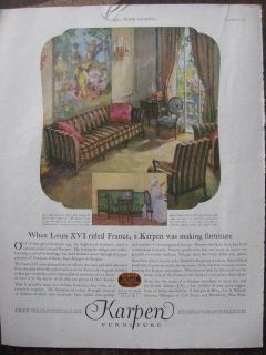 1925 Karpen Furniture Ad Living Room Nice Colors