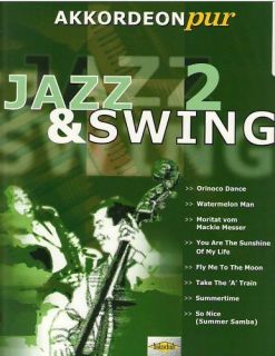 Jazz & Swing Two 2 Accordion Accordian Pop Sheet Music