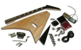 Build your own Guitar Kit  RRV Flying V  2 Humbuckers with Floyd