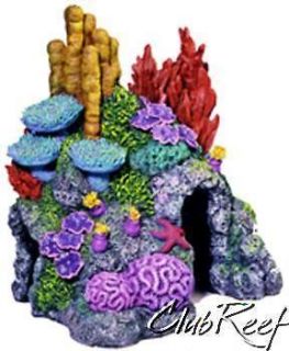 Red Sea Hideaway Coral Reef Aquarium Fish Cave Resin Oranment 8 x 6 