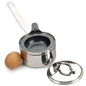   RSVP Intl # POACH 1 Stainless Steel 1 Cup Egg Poacher w/ Lid   1 Egg
