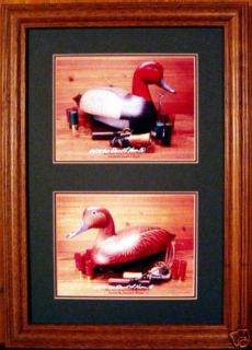 Red Head Duck Decoys/Ducks Unlimited/Carved Wooden Decoy Photo/Hunting 