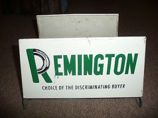 Remington Tire Display Rack Holder Sign Vintage Metal Car Advertising 