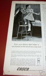 1964 COSCO Kitchen Step Stool Ad