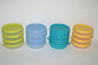 Tupperware Lil Little Wonders Small Round Snack Storage Containers 6oz 