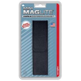 Maglite AM2A056 Black Nylon 2 Cell AA Mini Mag Flashlight Flap Holster 