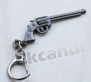 Special keyring Gun revolver pistol black Key Chains keyfobs KGA41