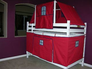 Newly listed Cottage Kids Red Theme Tent Set With Canopy For Twin Loft 