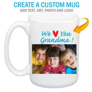 Create a Personalized Mug   Add Text, Art, Photo, Logo