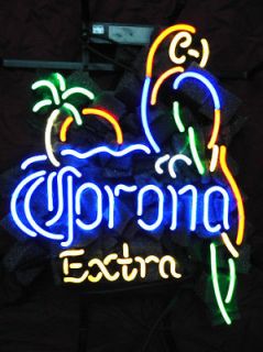 corona parrot neon sign in Corona
