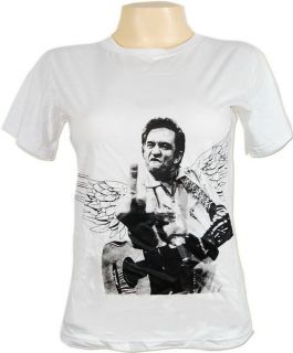 New Johnny Cash Finger Flip Rockabilly Rock Punk T Shirt Skinny 