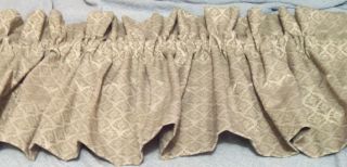 Custom Made Panels or Valance of Croscills Essex Accent Fabric