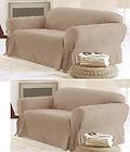 PC Soft Micro Suede Couch Sofa Loveseat Slip cover Beige New