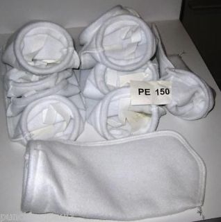 Lot of 10 Filter Bags PE 150 micron 3.5 ID X 12 New Paint Filtration