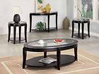 Cappuccino Coffee Table Set w/ Sofa Table & 2 End Table