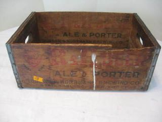   Beer Brewing Co. Staten Island, New York Wooden Advertising Crate