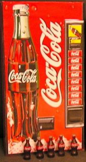 Coca Cola Ice Cooler and Soda Vending Machine Dollhouse miniature
