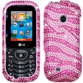 RHINESTONE BLING CRYSTAL FACEPLATE CASE COVER FOR LG COSMOS 2 VN251 