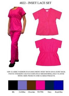 NWT Womens Nursing Uniform Scrub Set ~ Choose Color & Size ~ XS   XL 