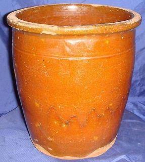 SE021 Antique Vtg Pickling Crock Crockery Pot